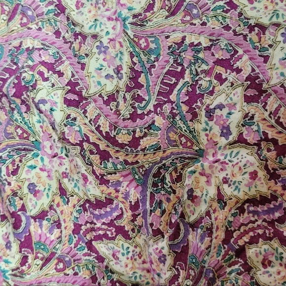 🛒🛍️💥Gently used Blair medium plum scroll midi skirt beautiful purple print - Picture 6 of 10